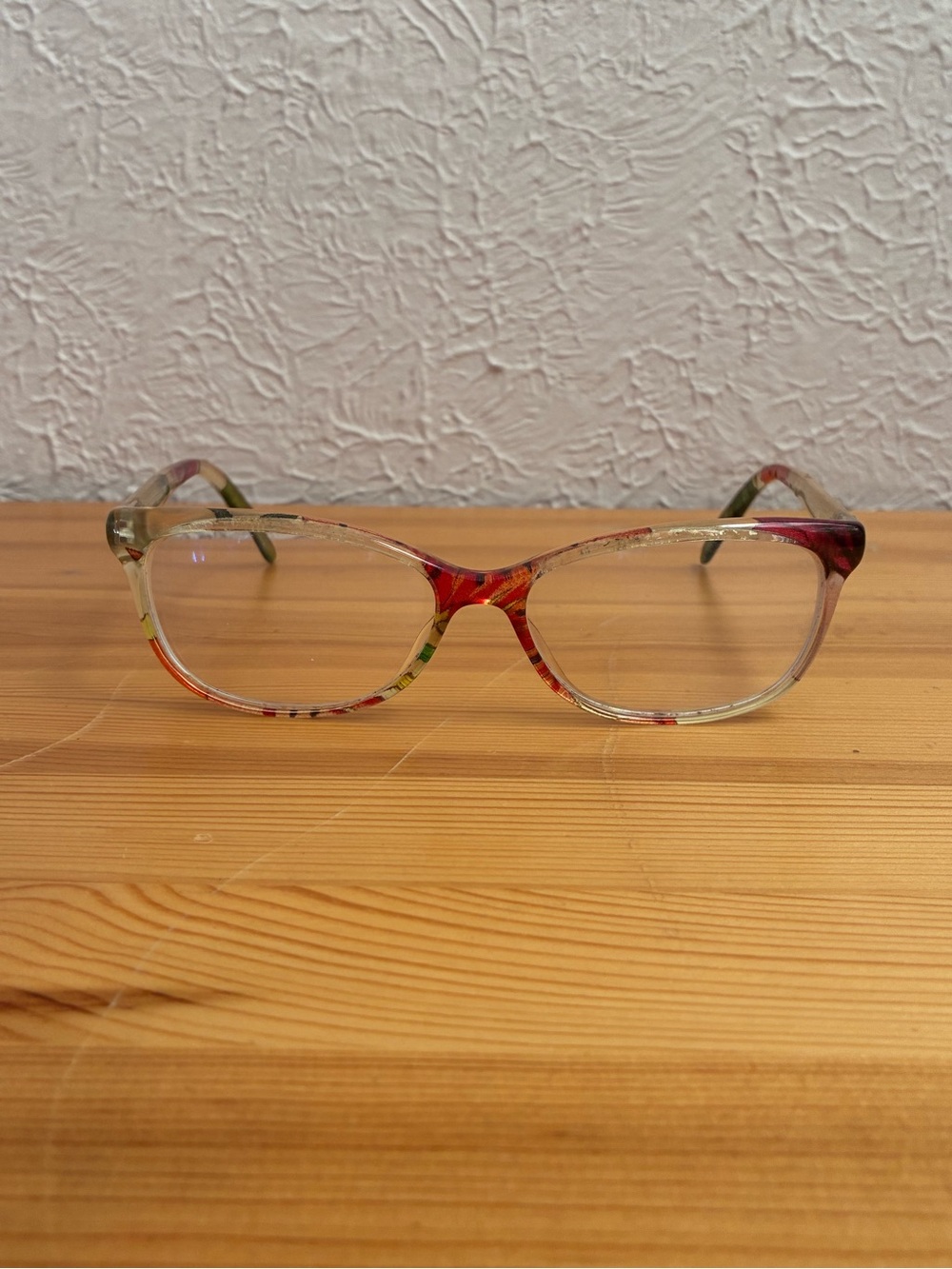 Gucci Women’s frosted Clear Floral optical Eyeglasses FRAMES ONLY
